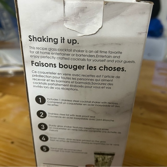 Copper and Silver Cocktail Shaker - Picture 6 of 6